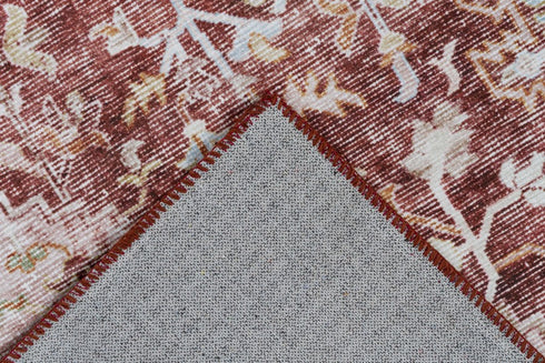 Soho 403 Terra Machine Washable Rug with Medallion - ADORE RUGS and FLOORING